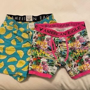 American eagle trunks + boxers set used